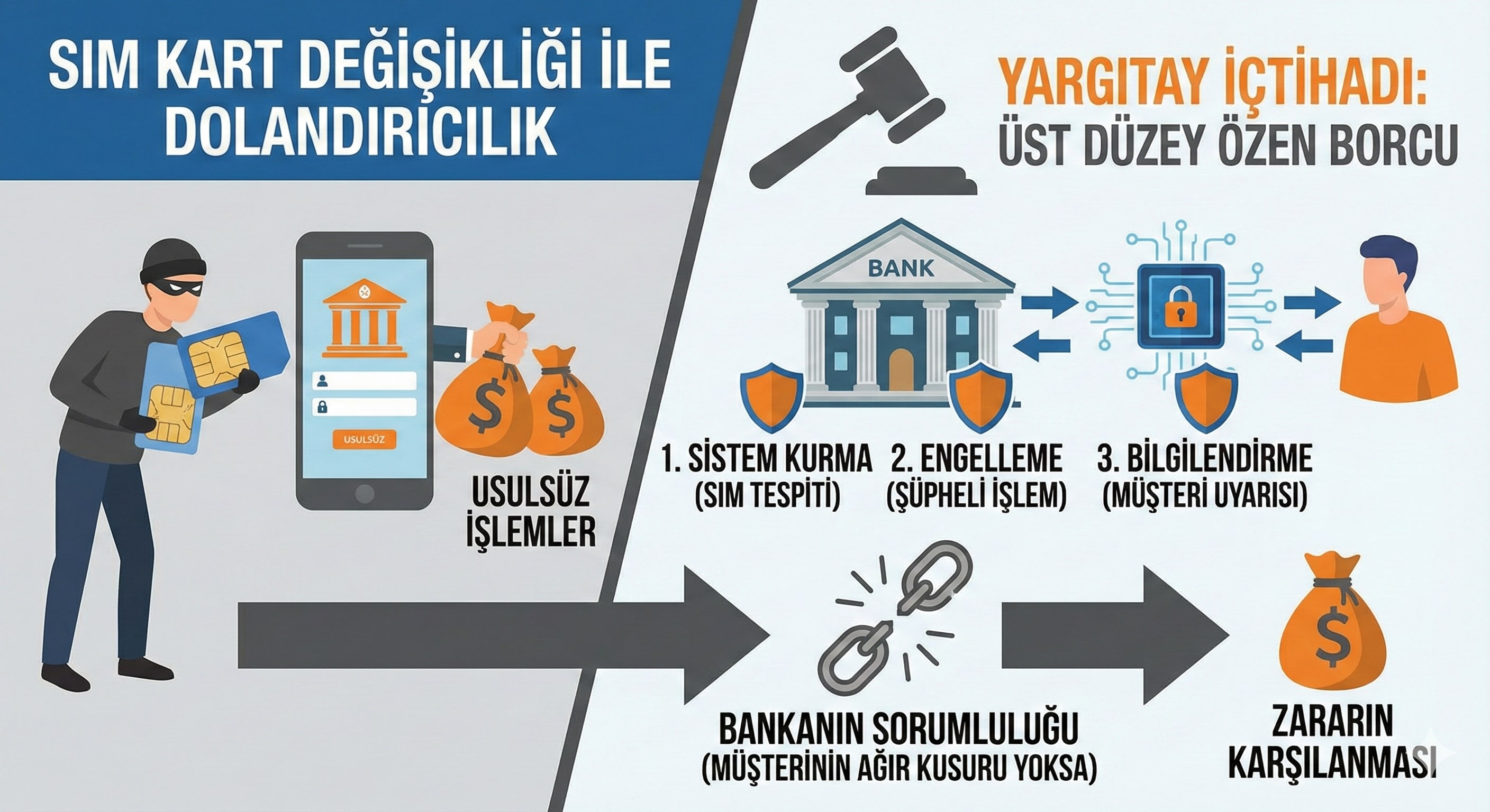 Avukat Yusuf Taşkın – Diyarbakır Ceza ve Boşanma Hukuku Uzmanı SIM Kart Değişikliği Nedeniyle Banka Sorumluluğu (Telefon Mobil Bankacılık Dolandırıcılığı): Yargıtay Kararları Işığında Değerlendirme